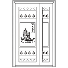 YZ-2开头为平框深拉伸-YZ-282(子门)深拉伸8mm