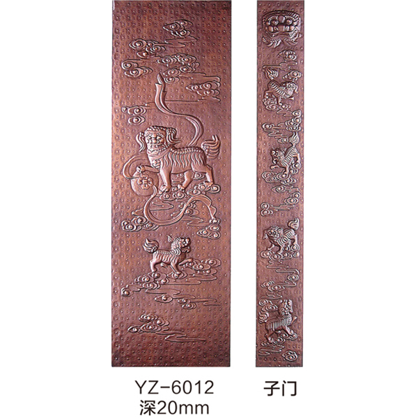 仿铸铝门YZ-6012