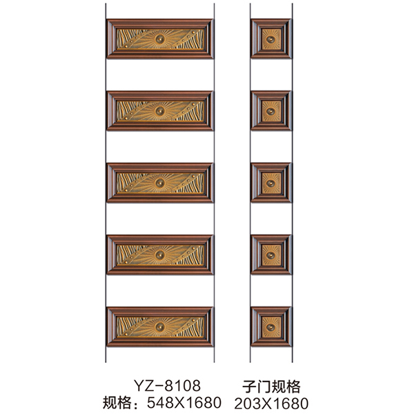 铸铝镶嵌门花YZ-8108